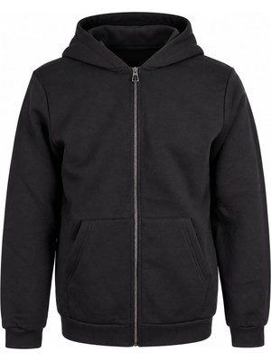 Trender Kapüşonlu Antrasit Erkek Sweatshirt 5466-1