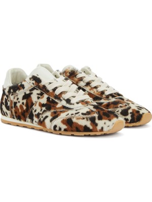 Divarese Dıvarese Black Beige Women's Leather Sneakers