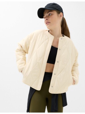 Marks & Spencer Goodmove Stormwear™ Kapitone Yakasız Kadın Ceket