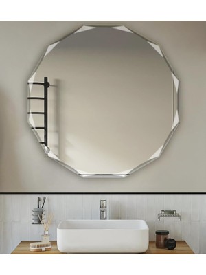 Tr Banyo Aynası - Çerçevesiz Oval, 20 Inç