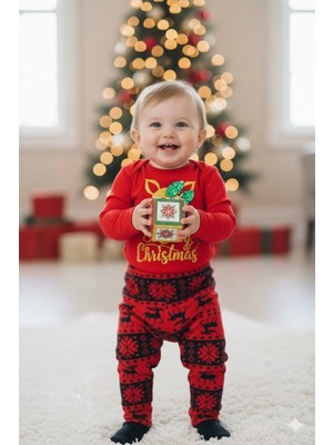 Kamikam Kız ve Erkek Bebek Noel Takım Noel Baba Noel Anne Kostümü Noel Kıyafeti Yılbaşı Yeni Yıl