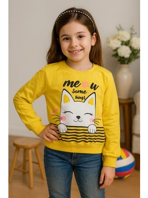 Kamikam 2 Ip Kaliteli Kız Çocuk Sweatshirt (1 Beden Büyük Almanızı Tavsiye Ederiz)