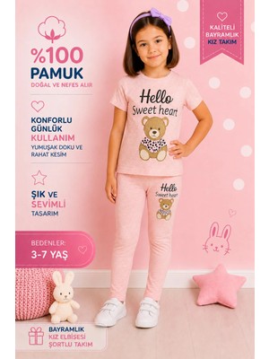 Kamikam Yazlık,pamuklı,kaprili Kız Çocuk Takım