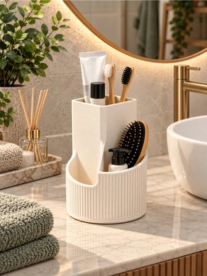 Maison Luré Çok Bölmeli 3D Tasarım Banyo ve Kozmetik Organizeri 14X11 cm Makyaj & Takı Organizeri