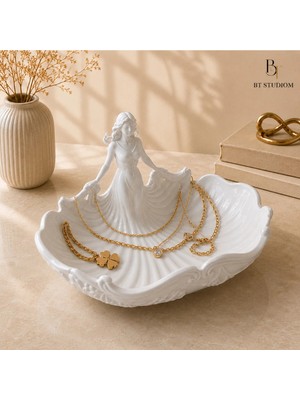 Maison Luré Kadın Figürlü Takılık ve Mücevher Düzenleyici, Dekoratif Kase, Pla 3D Baskı