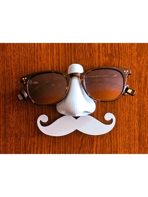 Maison Luré Mustache Şeklinde Dekoratif Gözlük Standı ve Organizer Makyaj & Takı Organizeri