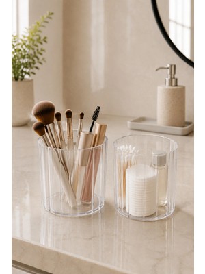 Maison Luré Çok Amaçlı Düzenleyici Set, Kozmetik ve Banyo Organizer, Fırçalık ve Kalemlik