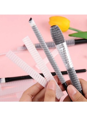 Maison Luré Eyeliner, Far, Allık ve Kontür Fırça Seti, Koruyucu File Kapaklı, 20'li