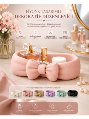 Maison Luré Sevimli Fiyonklu Çok Amaçlı 3D Dekoratif Organizer, Şık ve Pratik Kullanım