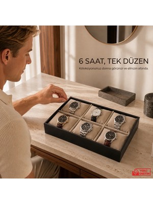 Maison Luré Şık Saat ve Takı Kutusu, Düzenli Saklama Çözümü Makyaj & Takı Organizeri