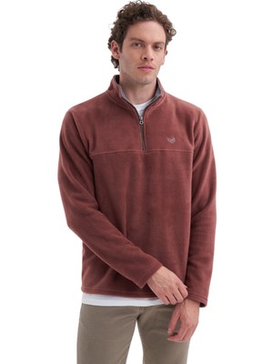 Cazador Caz 56320 Polar Dik Yk. Sweat Kahverengi Erkek Sweatshirt
