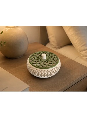 Maison Luré Şık Lotus Tasarımlı Çok Bölmeli Takı Saklama Kutusu Makyaj & Takı Organizeri