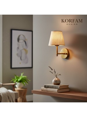 KorFam Kablosuz Pilli Aplik Krem Pvc Kumaş Başlıklı Aplik