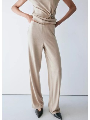 Mango Esnek Triko Pantolon