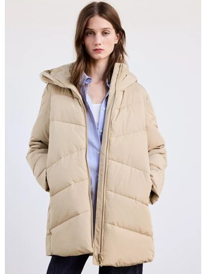 Mango Kapüşonlu Kapitone Anorak