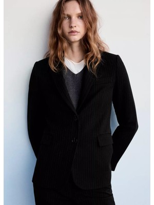 Mango Düz Kesim Blazer Ceket