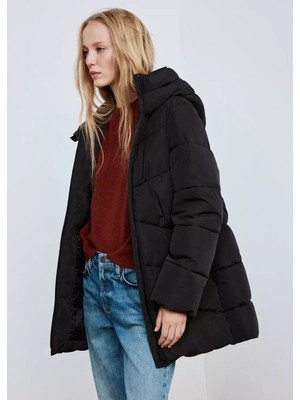 Mango Kapüşonlu Kapitone Anorak