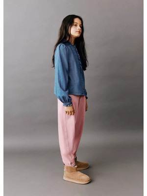 Mango Ayarlanabilir Paçalı Balon Kesim Jean