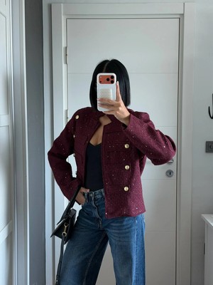 Ayessa Morliva Yeni Sezon Pullu Chanel Model Ceket
