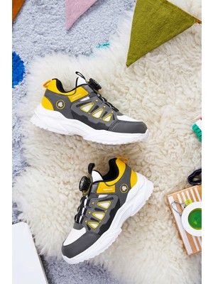 Dark Seer Çocuk Beyaz Sarı Sneaker Spor Ayakkabı 2026 - Kids DS Rubick