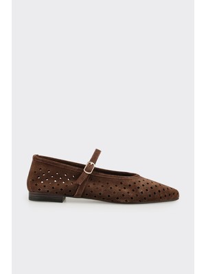 Elle Brown Leather Women's Casual Shoes