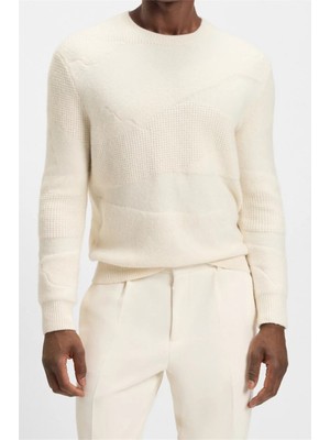 Boss H-Hidole Men's Knitwear White