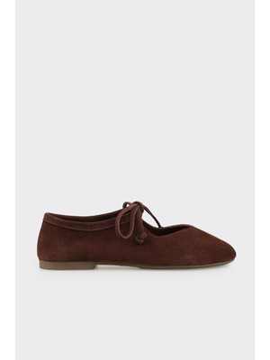 Elle Brown Leather Women's Casual Shoes