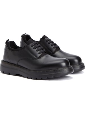 Divarese Dıvarese Black Stretch Detail Men's Leather Shoes