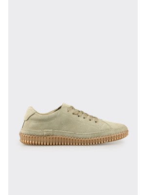 Elle Green Leather Women's Sneakers