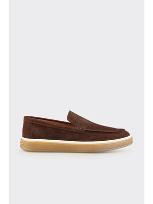 Elle Brown Leather Men's Casual Shoes