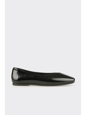 Elle Black Leather Women's Casual Shoes