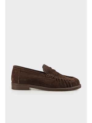 Elle Brown Leather Women's Casual Shoes