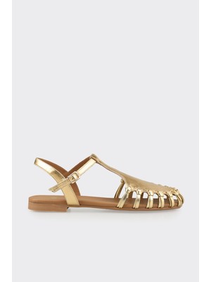 Elle Gold Leather Women's Casual Shoes