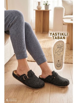 Twigy Tuana Kadın,Garson Boy Ev Terliği Siyah 36/40