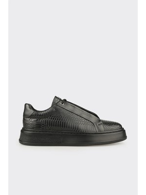 Elle Black Leather Men's Sneakers