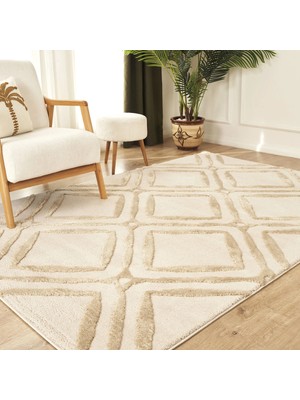 Kaşmir Halı 7/24 Plushy Doha Bej 80X150 cm