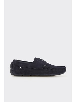 Elle Navy Leather Men's Casual Shoes