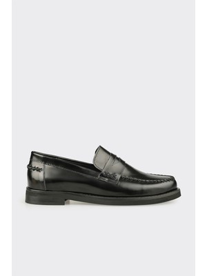 Elle Black Leather Women's Casual Shoes
