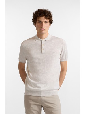 Harmont&blaıne Harmont Blaine Polo Smacchinata Tweed Li Men's Knitwear White