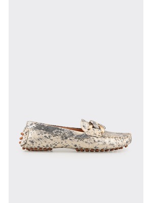 Elle Ecru Leather Women's Casual Shoes