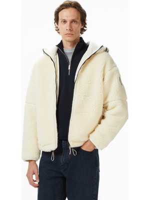 Napapijri T-Tires Fzh Erkek Krem Polar Ceket