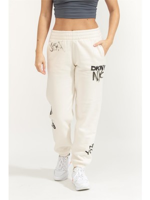 Dkny Kadın Jogger Pantolon Krem