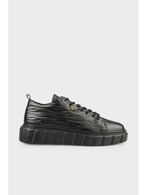 Elle Black Leather Men's Sneakers