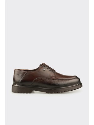 Elle Brown Leather Men's Casual Shoes
