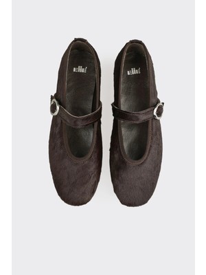Elle Brown Leather Women's Casual Shoes