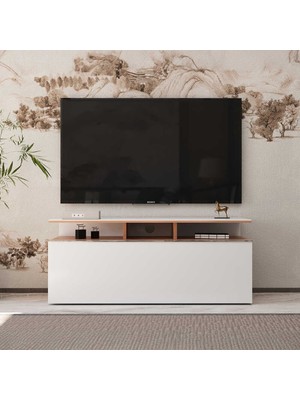 Adore Vision Çekmeceli Tv Sehpası Sonoma - Lake Beyaz