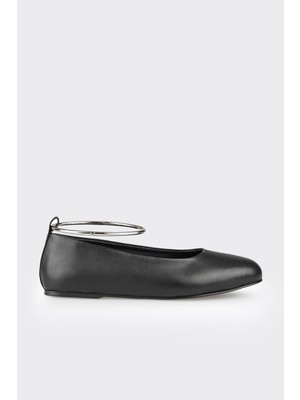 Elle Black Leather Women's Casual Shoes