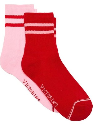 Victoria's Secret Quarter Socks 2-Pack