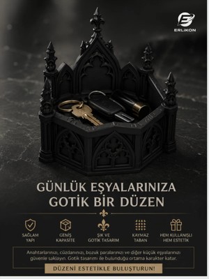 Maison Luré Gotik Tarz Katedral Temalı Takı ve Dekor Aksesuarları Makyaj & Takı Organizeri