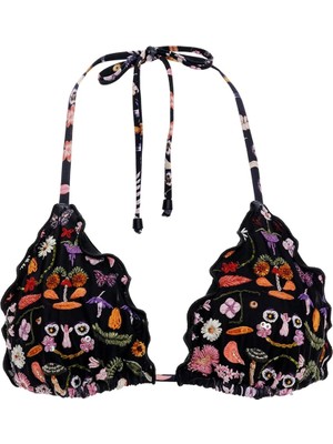 Agua Bendıta Agua Bendita Lolita Ámbar 19309 Kadın Bikini Üstü Çok Renkli